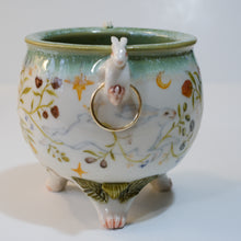Load image into Gallery viewer, Two White Hares Cauldron