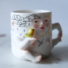 Load image into Gallery viewer, Lady Mug with Bird Friend