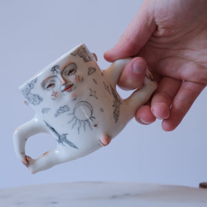 Illustrated Sky Man Mug