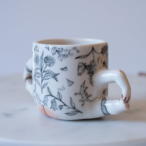 Illustrated Nature Lady Mug