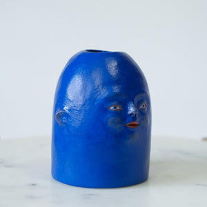 Blue Face Vase