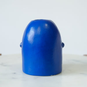 Blue Face Vase