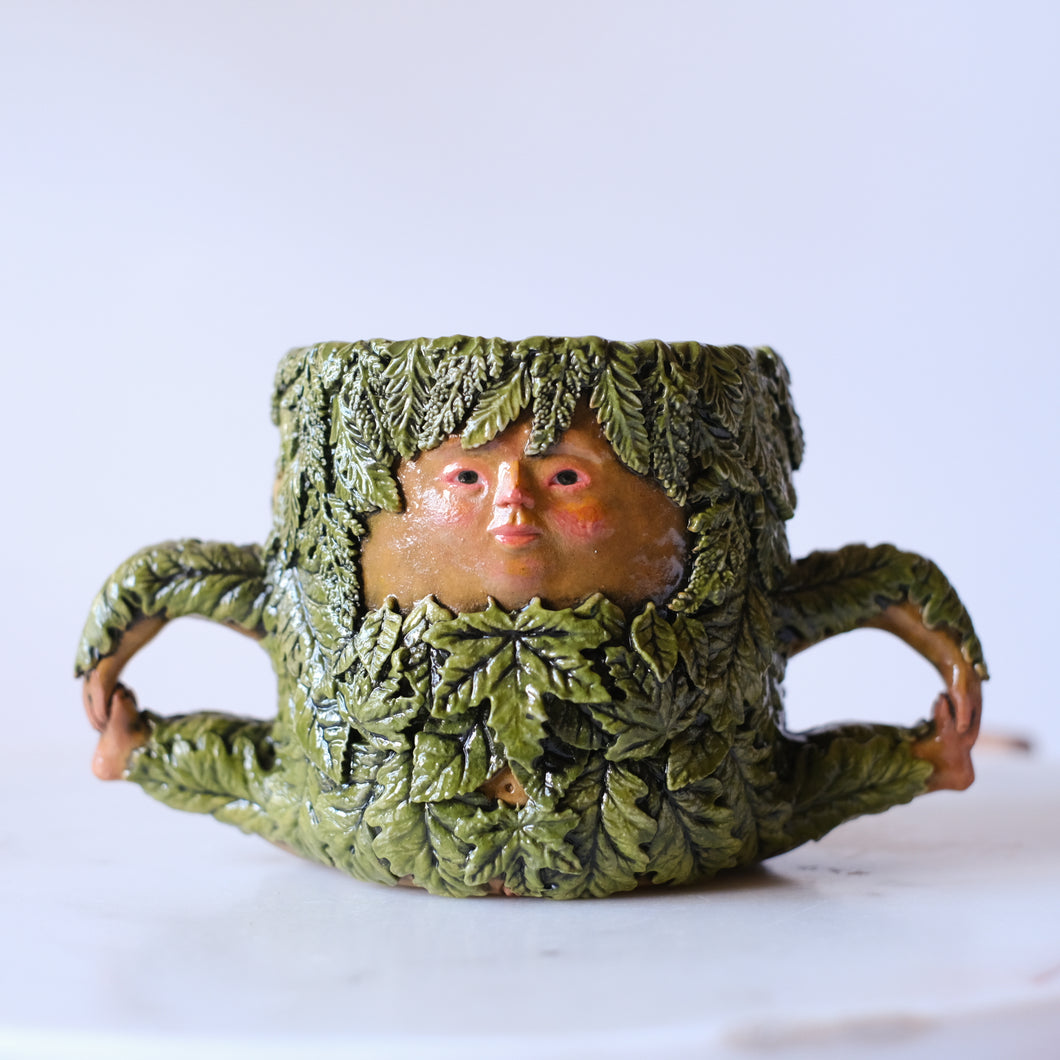 Green Woman Mug