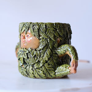 Green Woman Mug