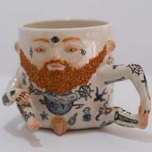 Load image into Gallery viewer, Tattooed Sailor Man Mug
