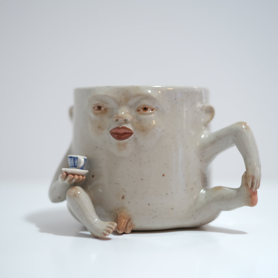 Tea Friend Brown Man Mug