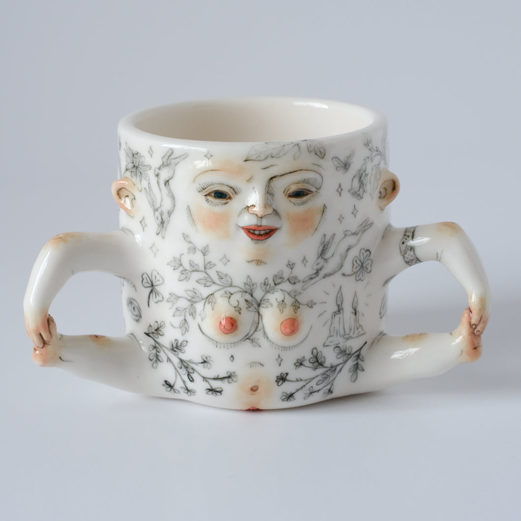 Illustrated Lady Mug