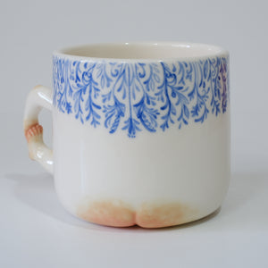 Blue Floral Lady Mug
