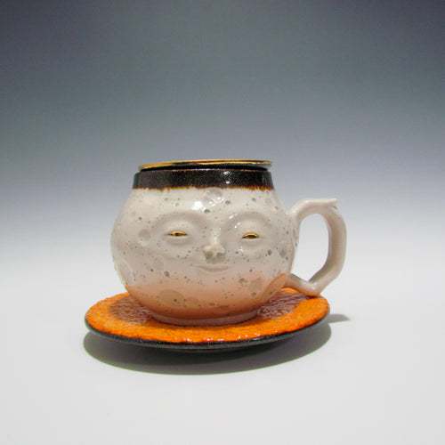 Moon Mug with Sun Coaster & Tea Diffuser