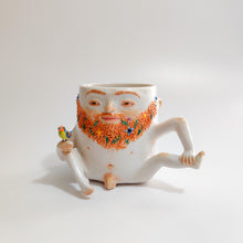 Load image into Gallery viewer, Bearded Man Mug with Bird Companion